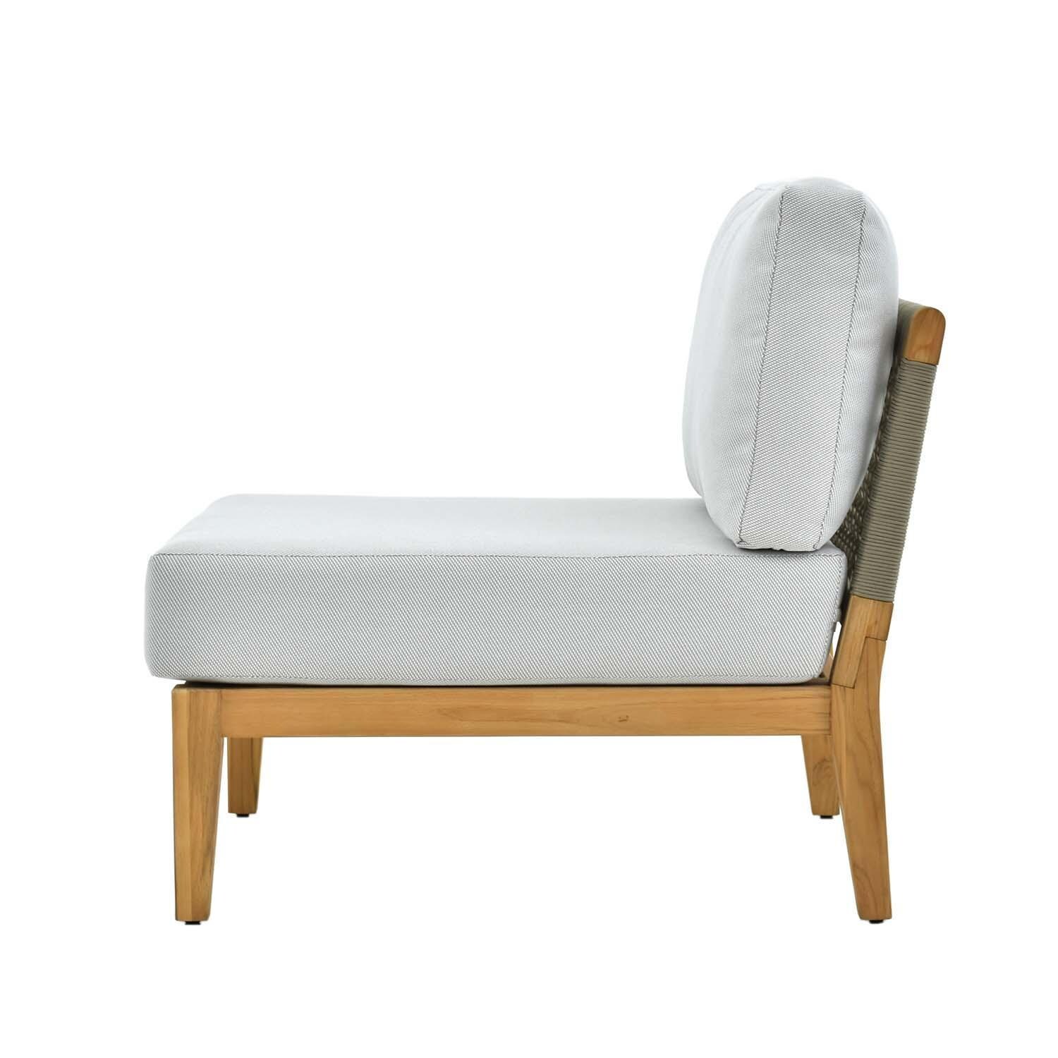 Peninsula Way 9 Pc Set Teak Seating Set By Lakeview Outdoor Designs - Side View - White Background thumbnail