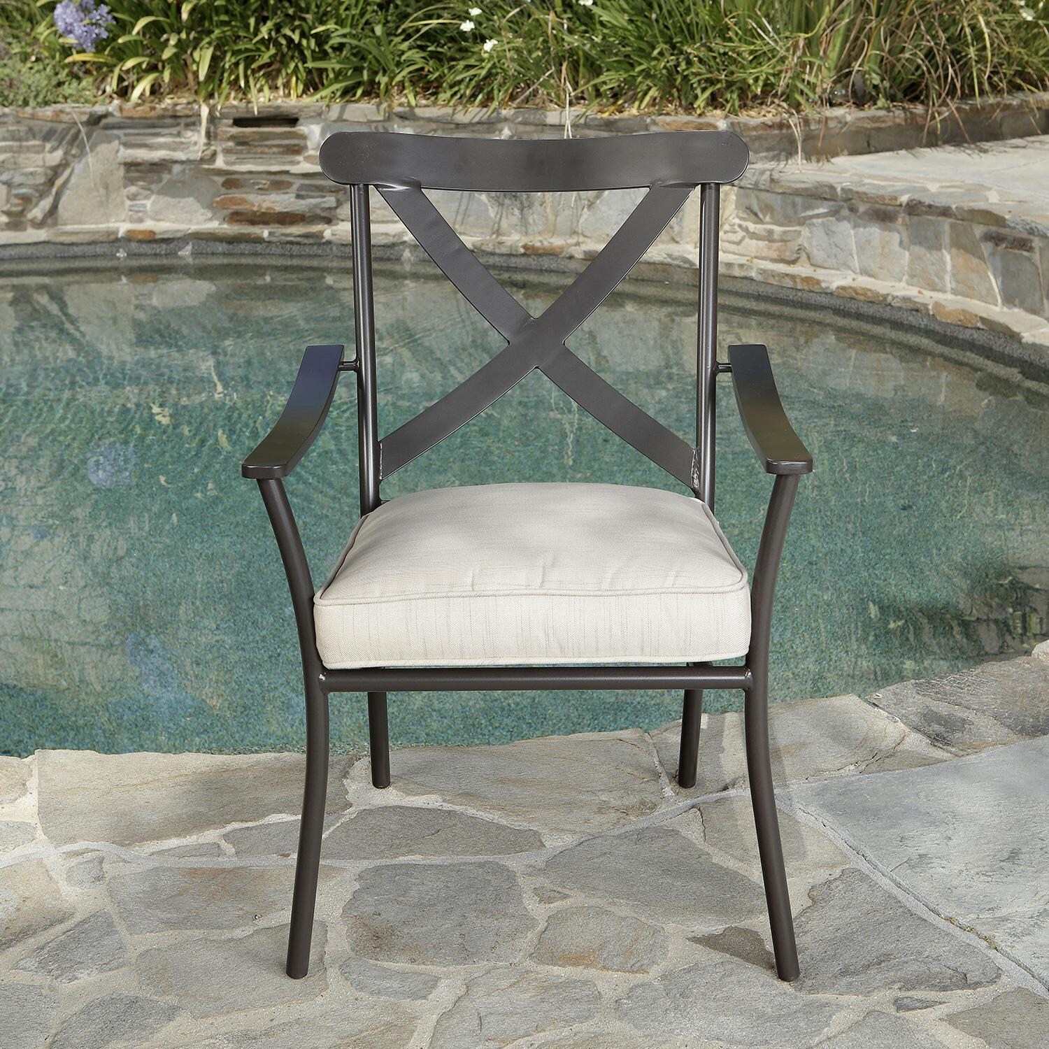 Lakeview Outdoor Designs Conde 7 Piece Aluminum Patio Dining Set - Patio Dining Chair Front thumbnail