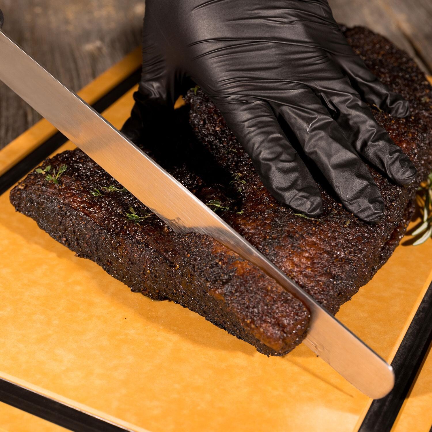 Broil King 68422 Wood Fiber Cutting Board - Cooked Roast - Lifestyle thumbnail