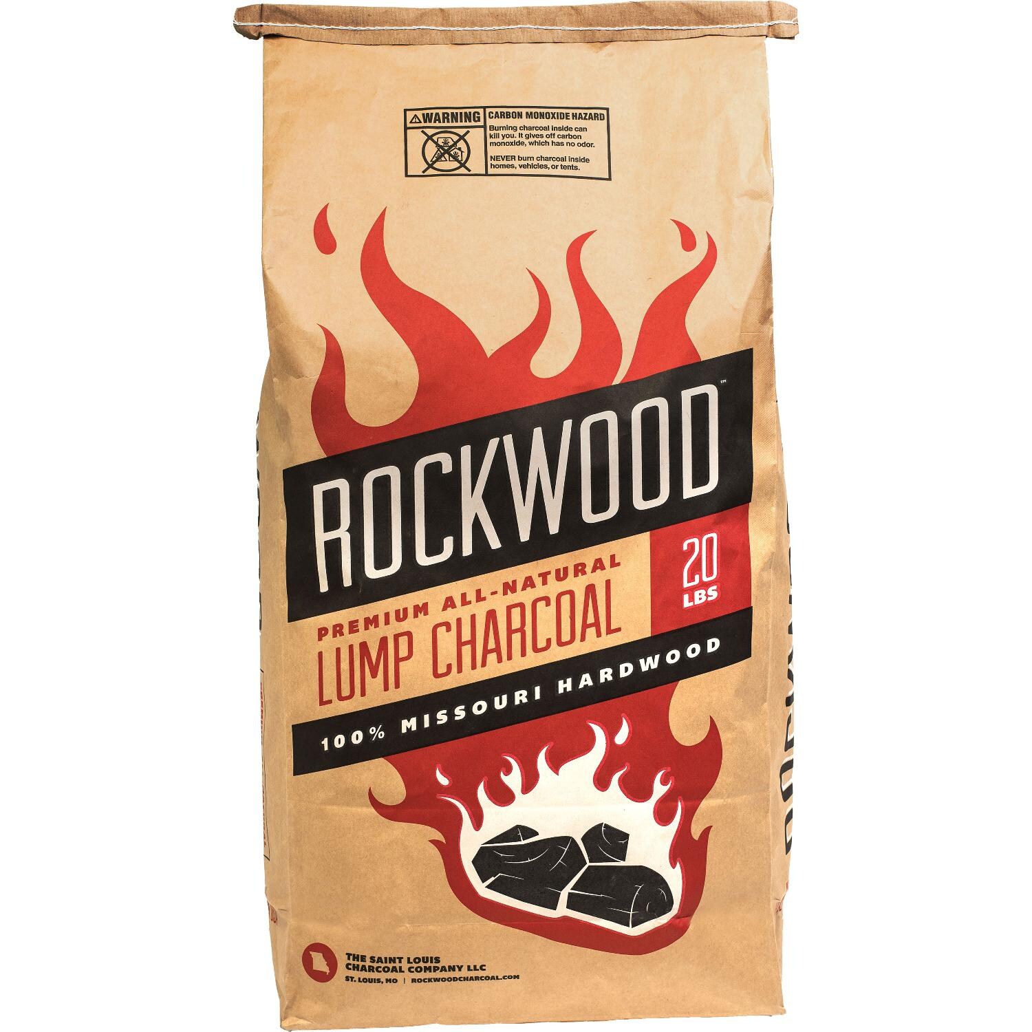 Rockwood All-Natural Hardwood Lump Charcoal - 20 Lbs