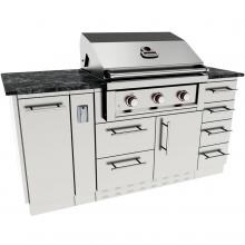Sunstone 10-Piece Ruby 30-Inch Natural Gas Outdoor Kitchen Package