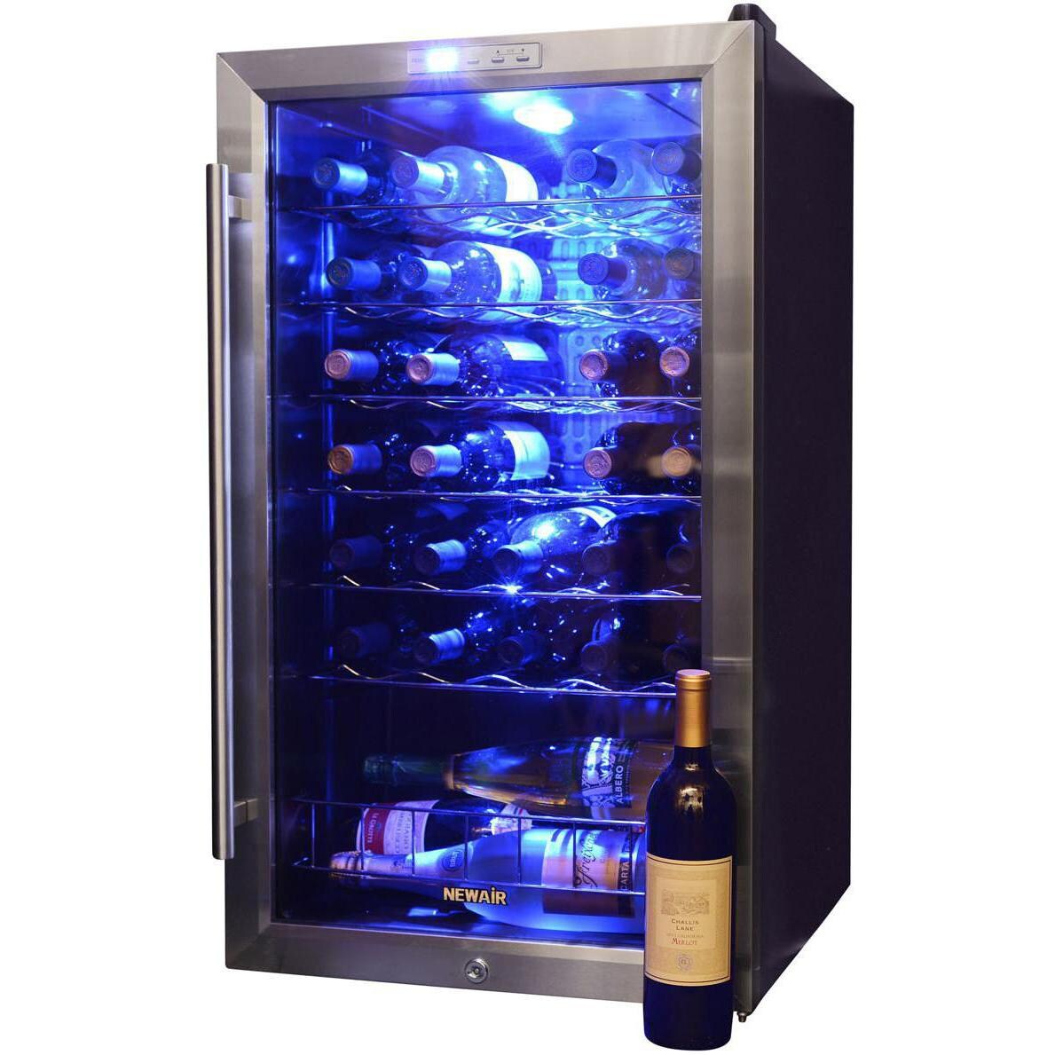 NewAir 33 Bottle Freestanding Single Zone Wine Cooler AWC330E