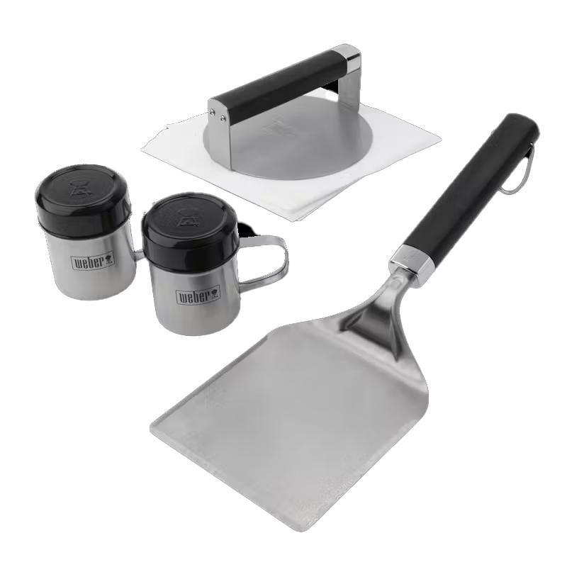 油彩『Burger Set』 Weber Grills Smashed Burger Set Griddle Accessory - 3400061