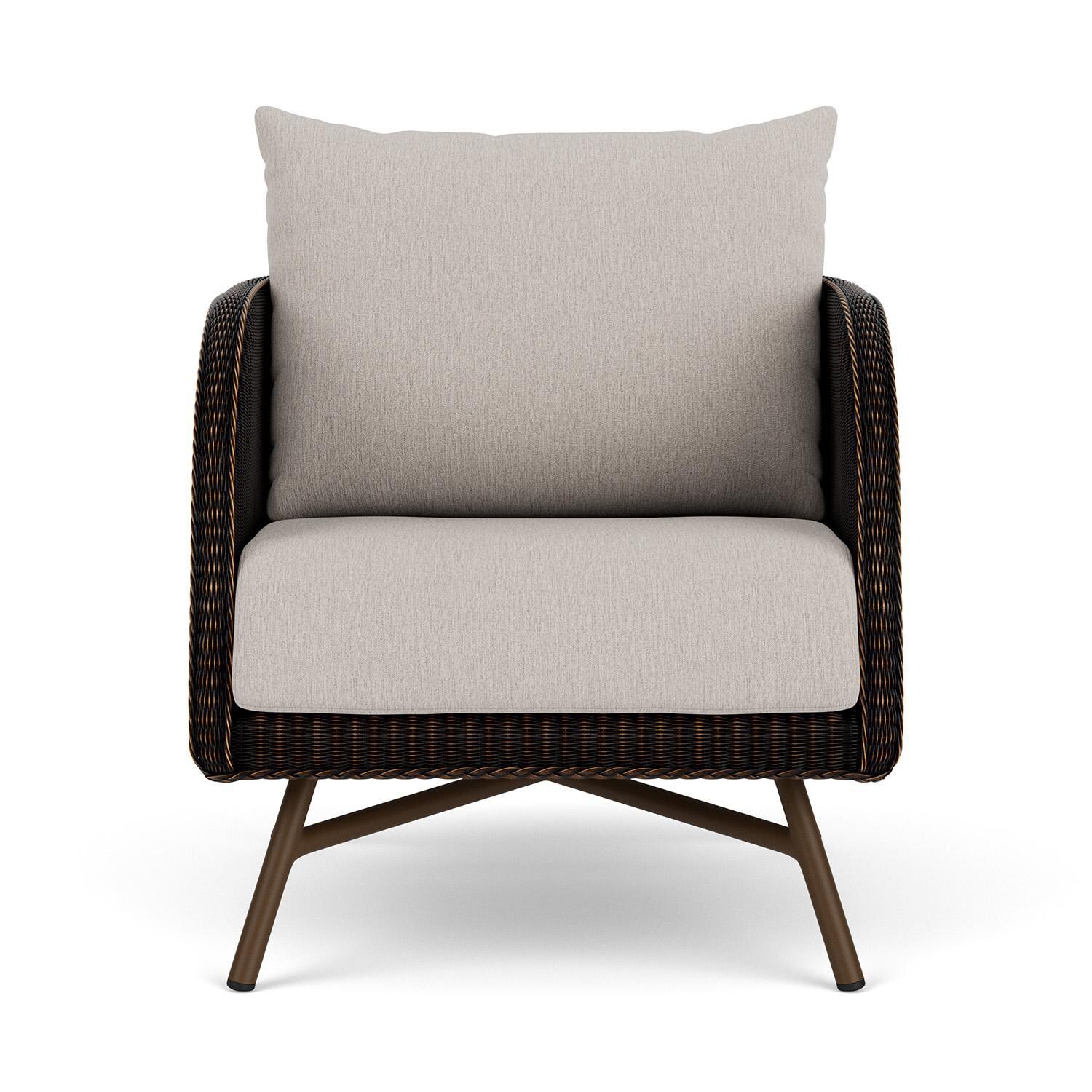 Essence Lloyd Loom Club Chair in Mink/Remy Cloud by Lloyd Flanders