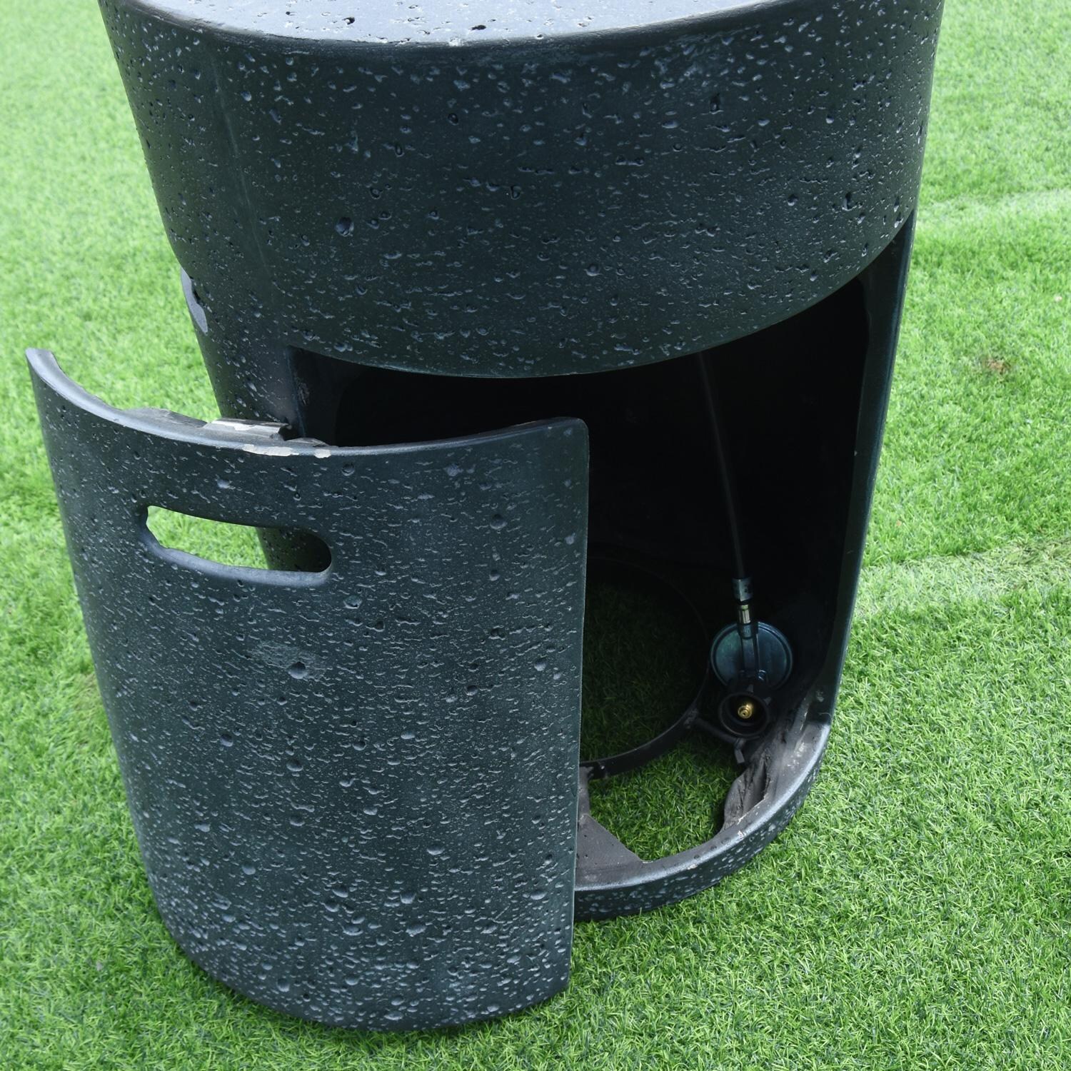 Elementi OFG602-LP Modeno Lava Tube 18-Inch Propane Fire Pit Enclosure - Tank Storage Space thumbnail