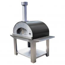 Bella Ultra 40-Inch Outdoor Wood Fired Oven On Cart - Black - BEUS40B image