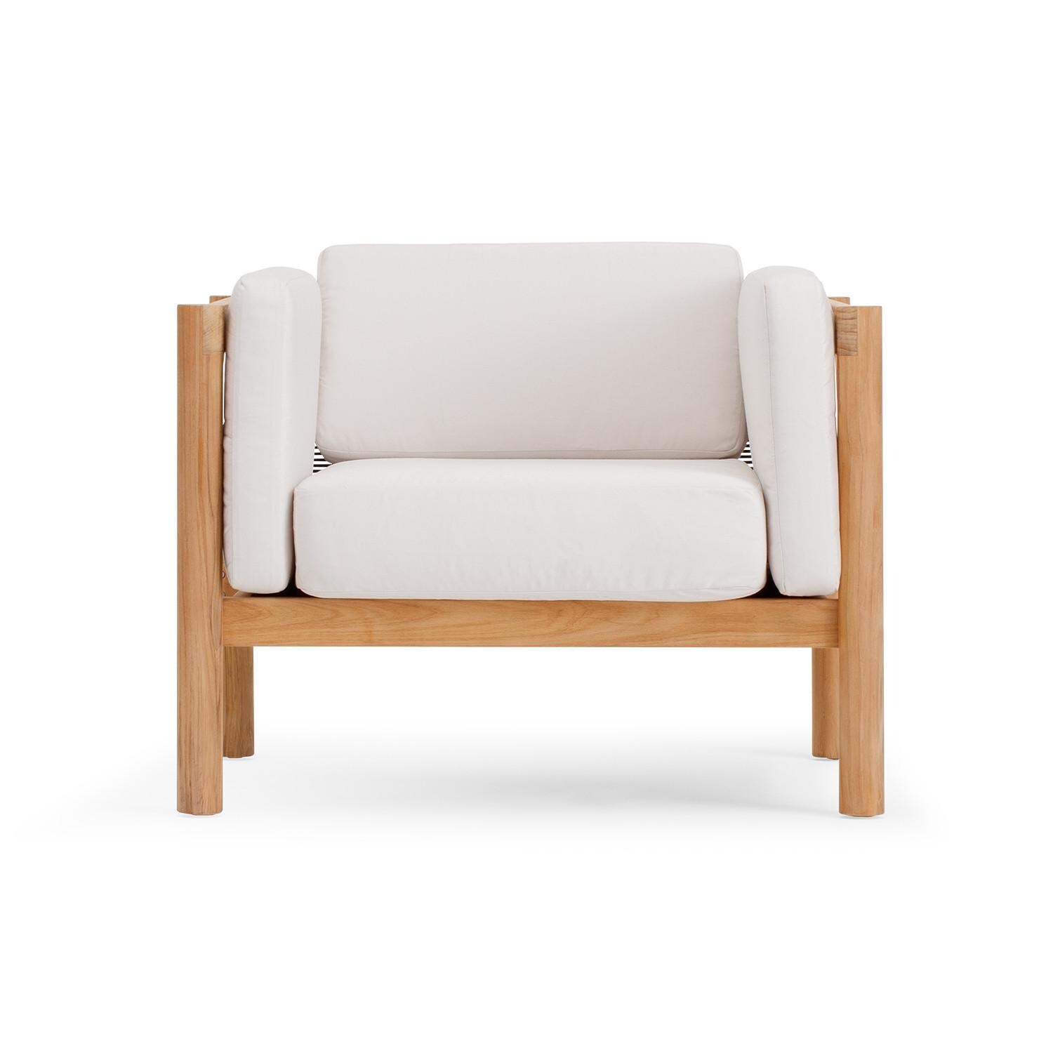 Neighbor CHAIR1 - CA Chair W/ Sunbrella Cushion Arms  - Front View thumbnail