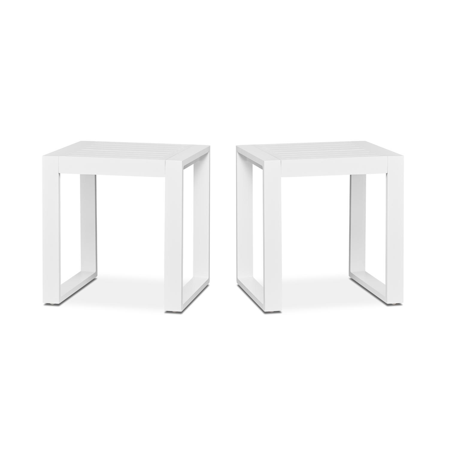 Lakeview Villa Flora White 2 Piece End Table Set - Full Set thumbnail