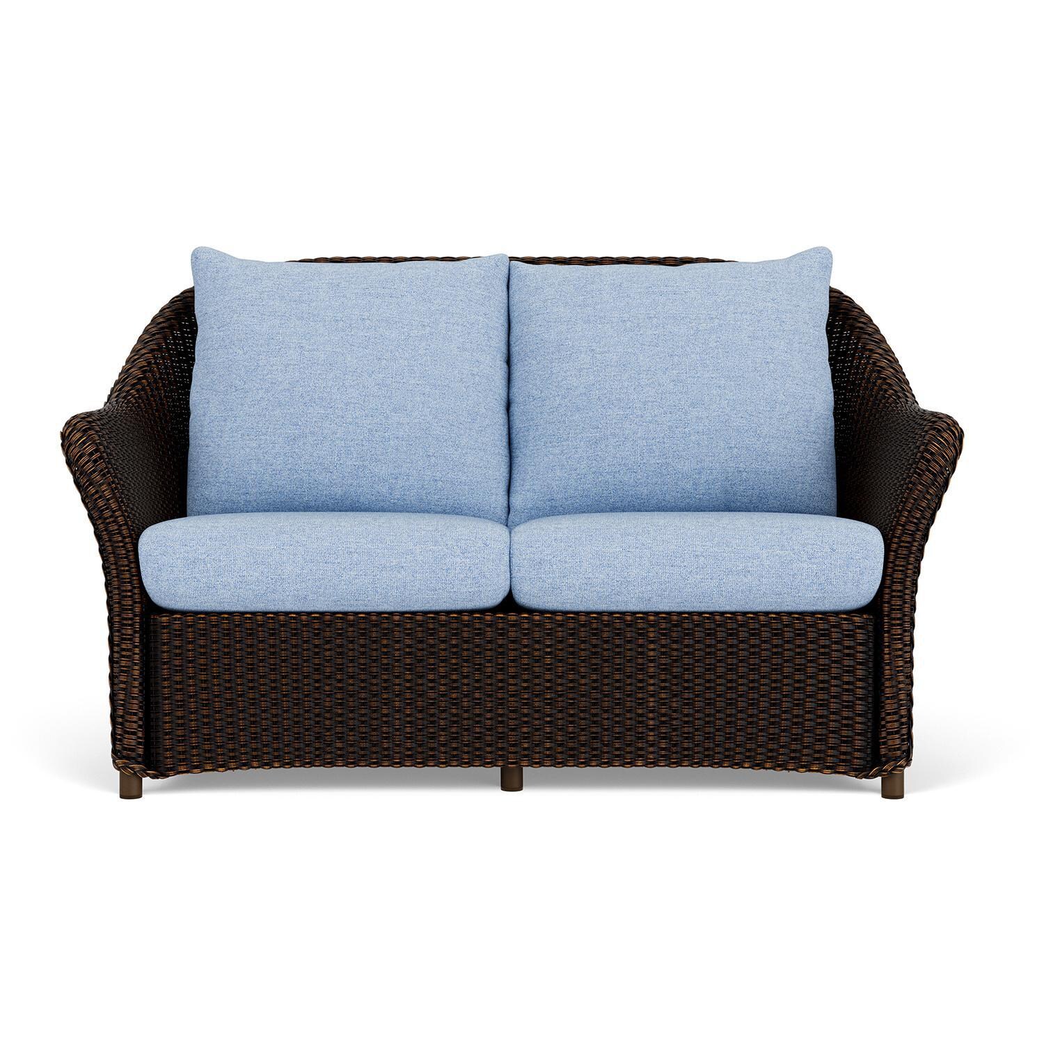 Lloyd Flanders Weekend Retreat Loveseat in Mink Finish W/ Demo Skyway Fabric thumbnail