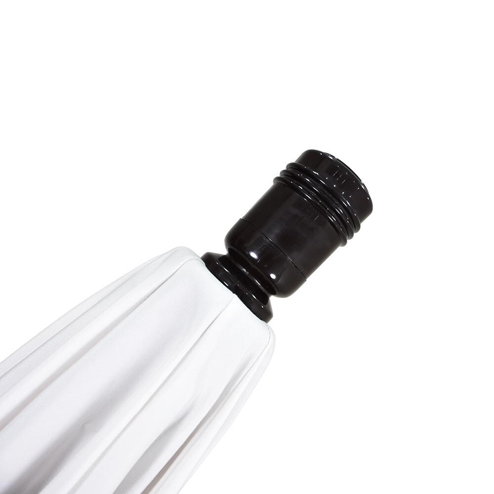 California Umbrella 11 Ft Octagonal Aluminum Auto Tilt Patio Umbrella W/ Crank Lift & Aluminum Ribs - Finial Detail
