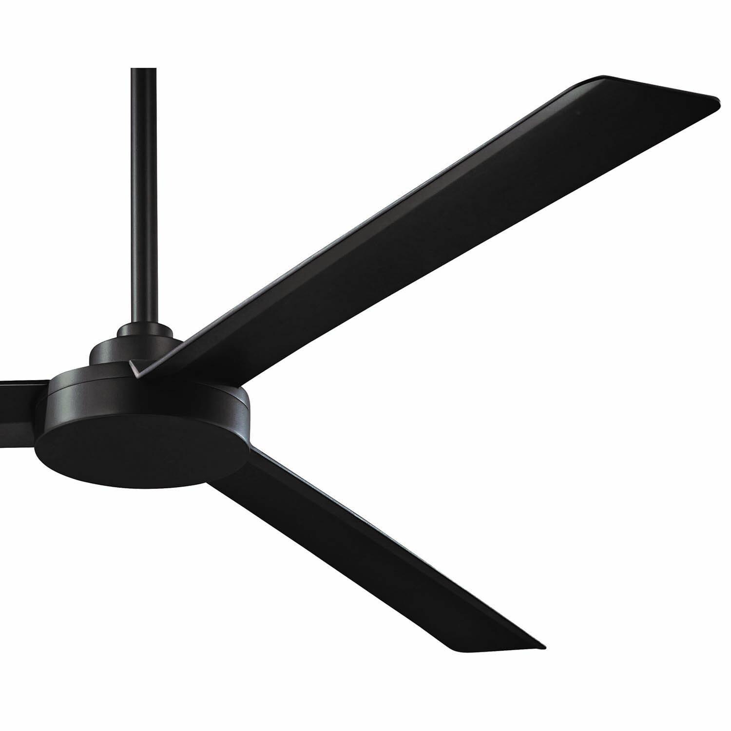Minka-Aire F624-CL Roto XL 62-Inch 3-Blade Ceiling Fan in Coal Finish w/ Coal Blades - Blades thumbnail