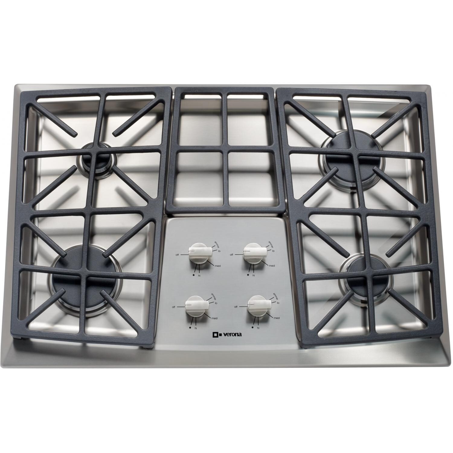 Verona VECTGV304SS 30Inch 4Burner Gas Cooktop Stainless Steel