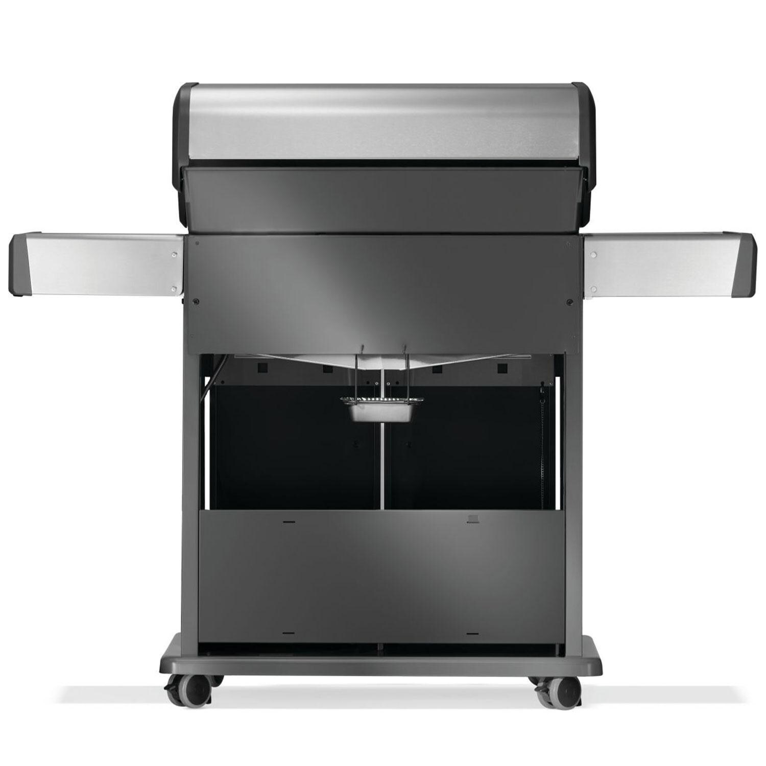 Napoleon R525PSS-2 Rogue 525 Propane Gas Grill - Stainless Steel - Rear View - White Background thumbnail