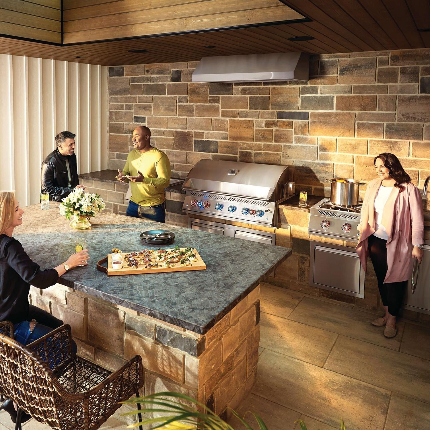 Napoleon BIG44RBNSS Built-In 700 Series 44-Inch Natural Gas Grill with Infrared Rear Burner & Rotisserie Kit - Grilling with Company thumbnail