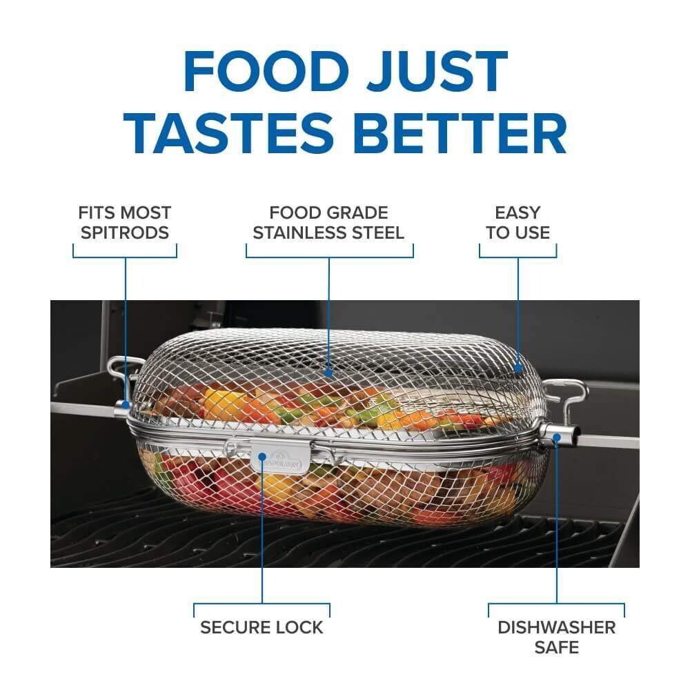 Napoleon 64000 Rotisserie Grill Basket - Food Just Tastes Better - Detail