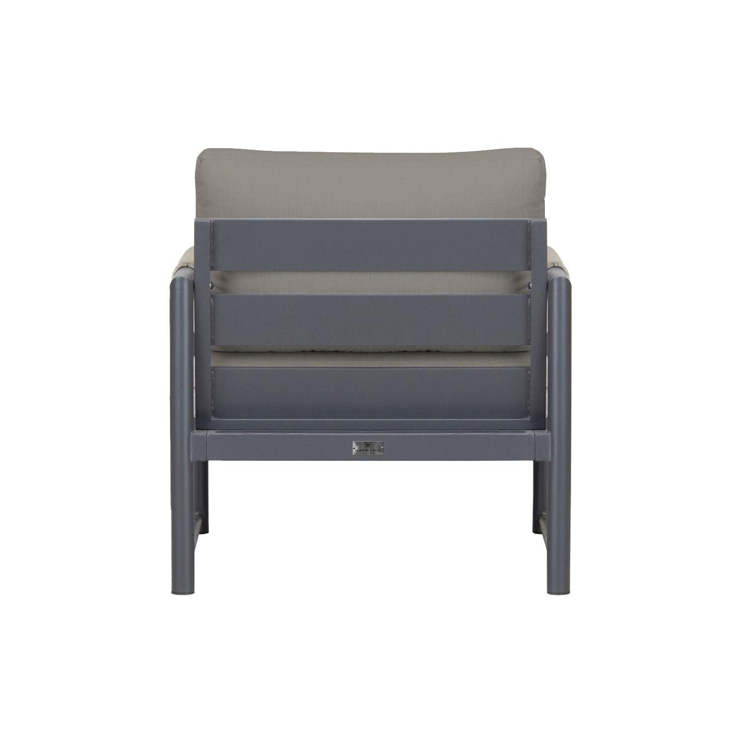 Lakeview ALTO-SL-PG-CC-CC Avenue Bay Slate/Pebble Gray Club Chair - Canvas Charcoal - Rear View - White Background thumbnail