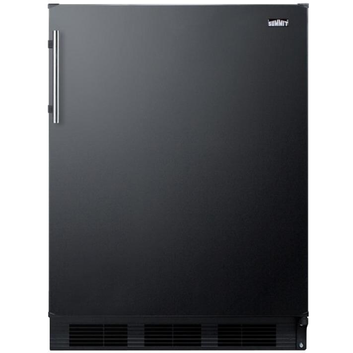 Summit 24-Inch 5.5 Cu. Ft. ADA Compliant Built-In / Freestanding  Compact Refrigerator - Black - FF63BBIADA thumbnail