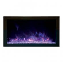 Amantii Panorama Series Extra Slim 30-Inch Built-In Electric Fireplace - Indoor/Outdoor - BI-30-XTRASLIM