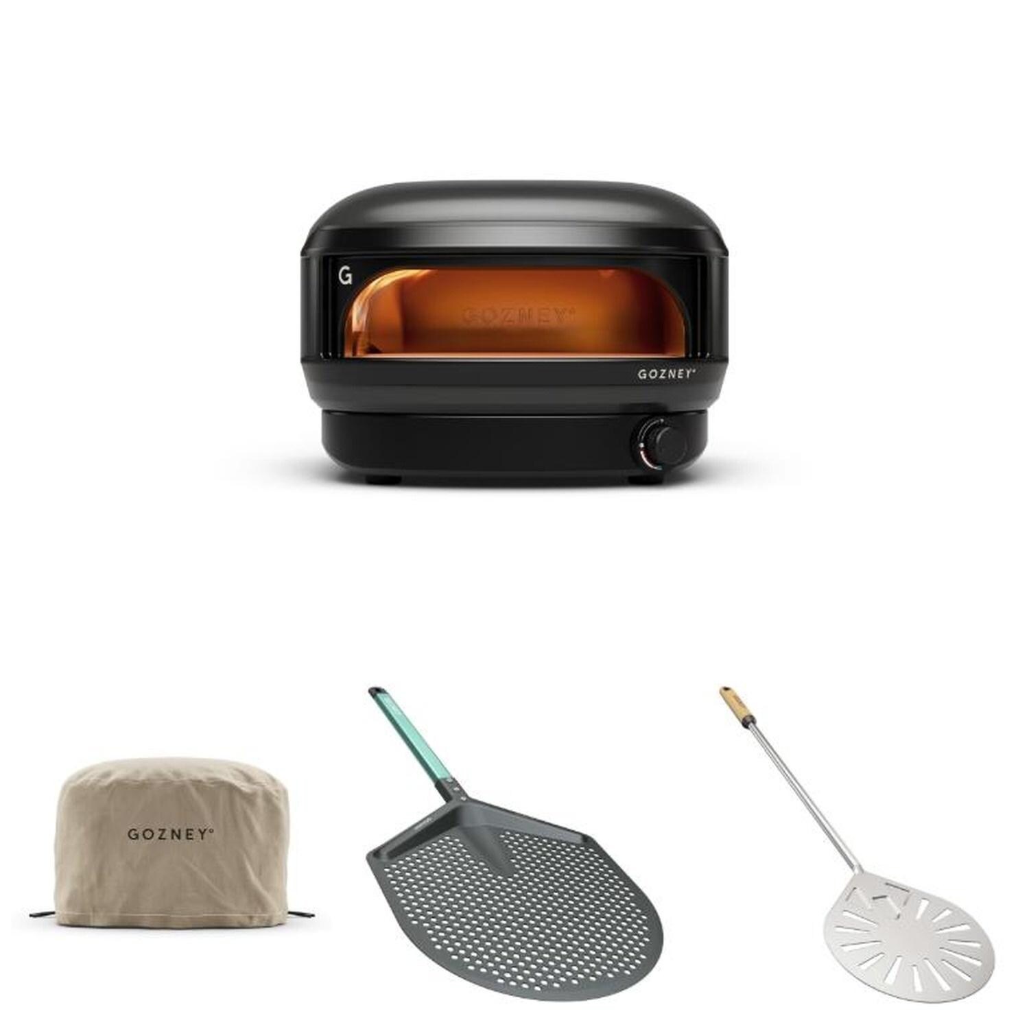 Gozney GAPOBUS1226 Black Arc Lite Propane Pizza Oven Bundle - Included Components - White Background thumbnail