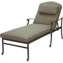 Darlee Sedona Cast Aluminum Patio Chaise Lounge - Antique Bronze image