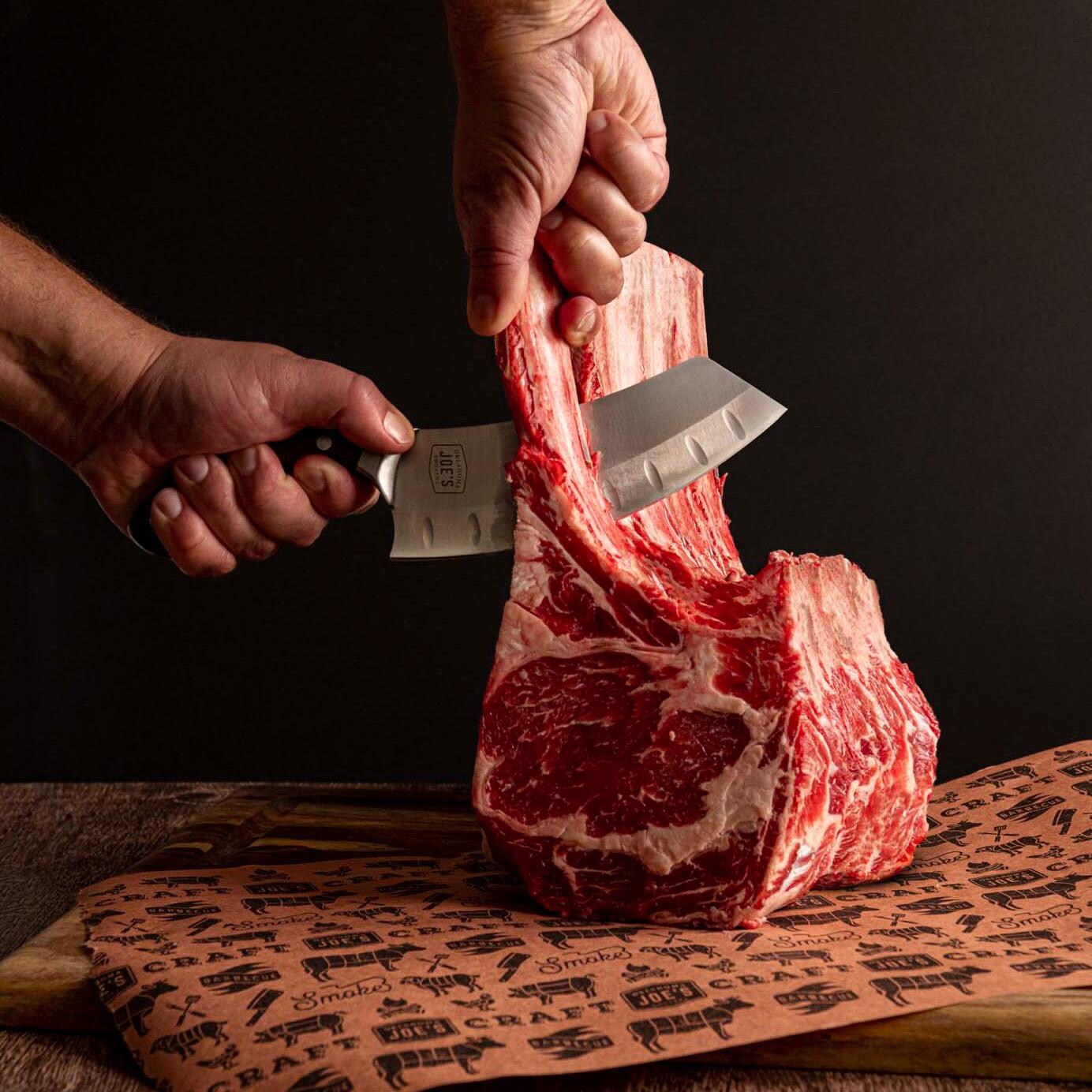 Oklahoma Joe's 6326379R06 Blacksmith 2-in-1 Cleaver & Chef Knife - Lifestyle thumbnail