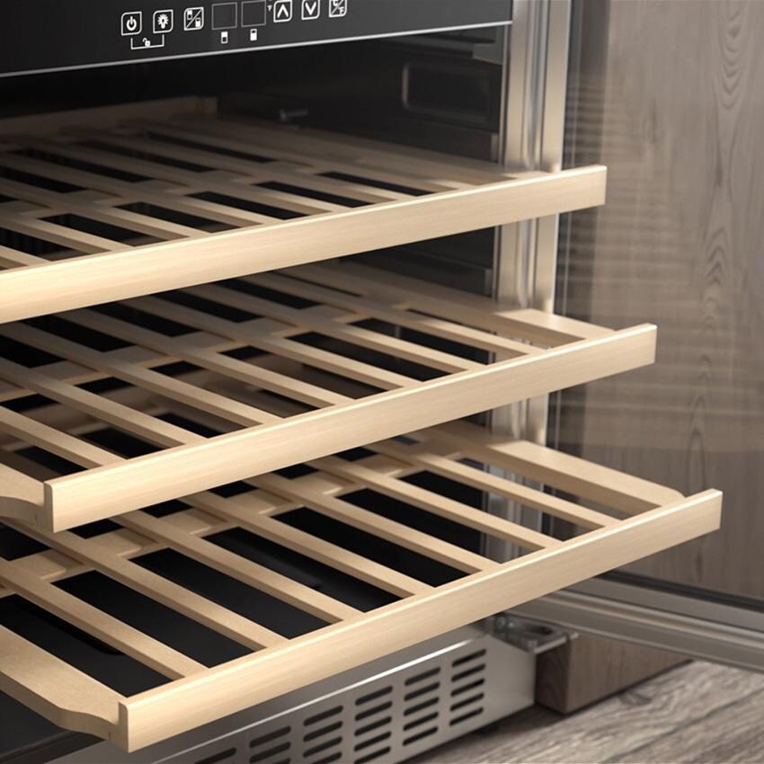 Everdure EWC46SS Everdure 46 Bottle Right Hinge Glass Door Luxury Wine Cooler - Stainless Steel - EWC46SS - Shelves Out - Detail thumbnail