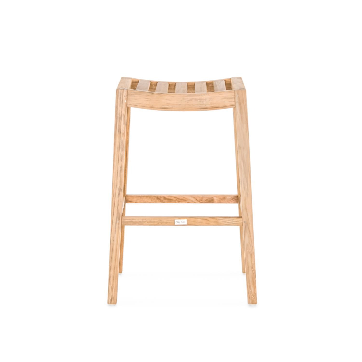 Teak + Table Friday Stool / Capri Bar 7-Piece - Bar Stool Front - White Background thumbnail
