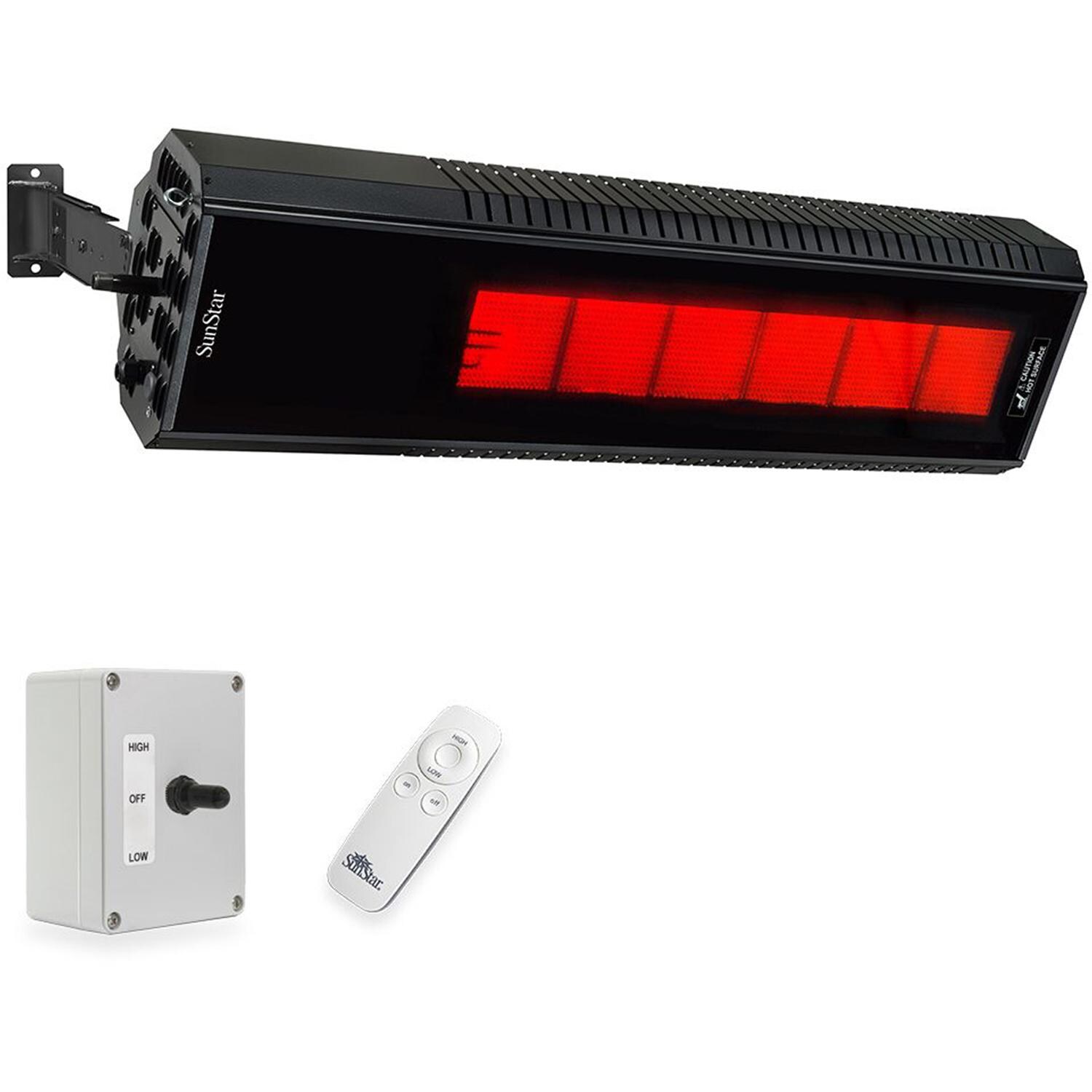 SunStar GLASS 48-Inch 50,000 BTU Natural Gas Patio Heater - 50N10 SGL1560