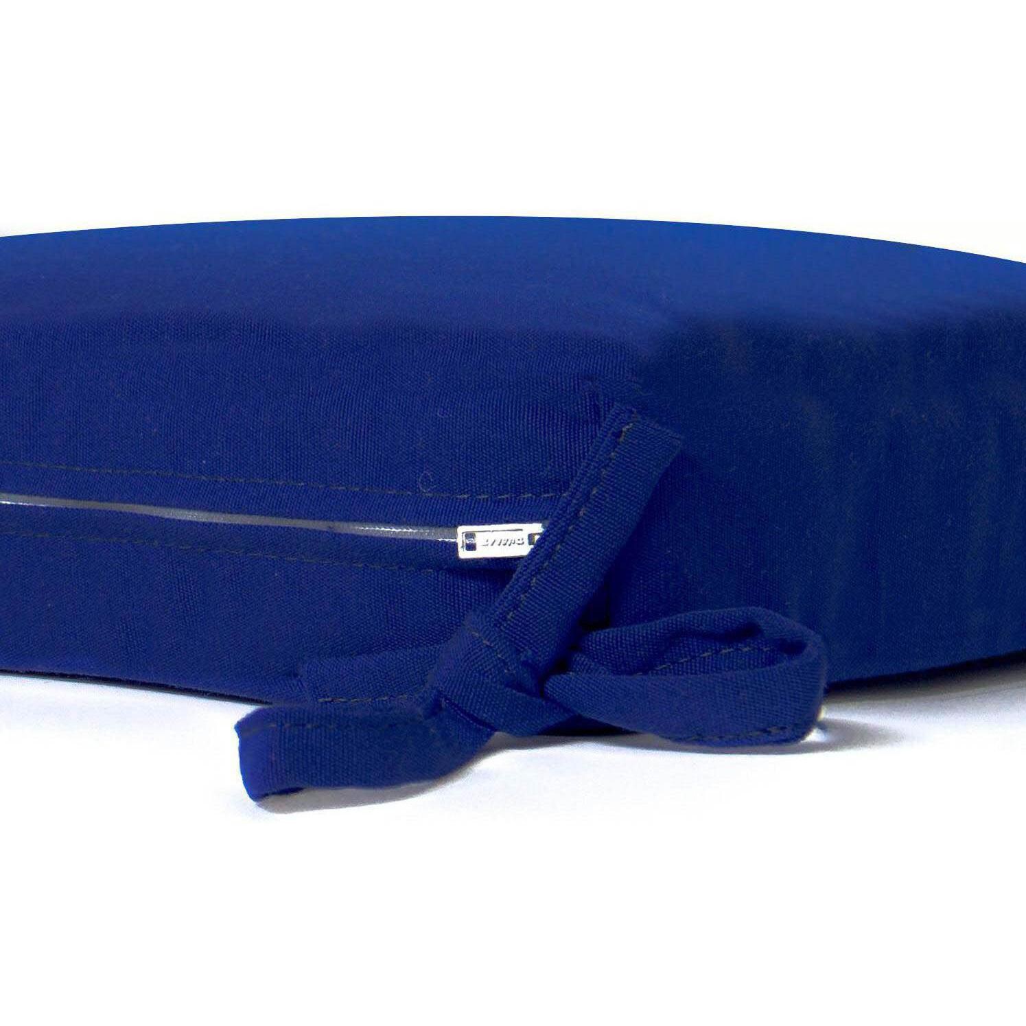 Large Replacement Seat Cushion With Knife Edge - Zipper and Tie Detail thumbnail