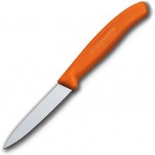 Victorinox Swiss Classic 3-1/4 Inch Spear Point Straight Edge Paring Knife - Orange image