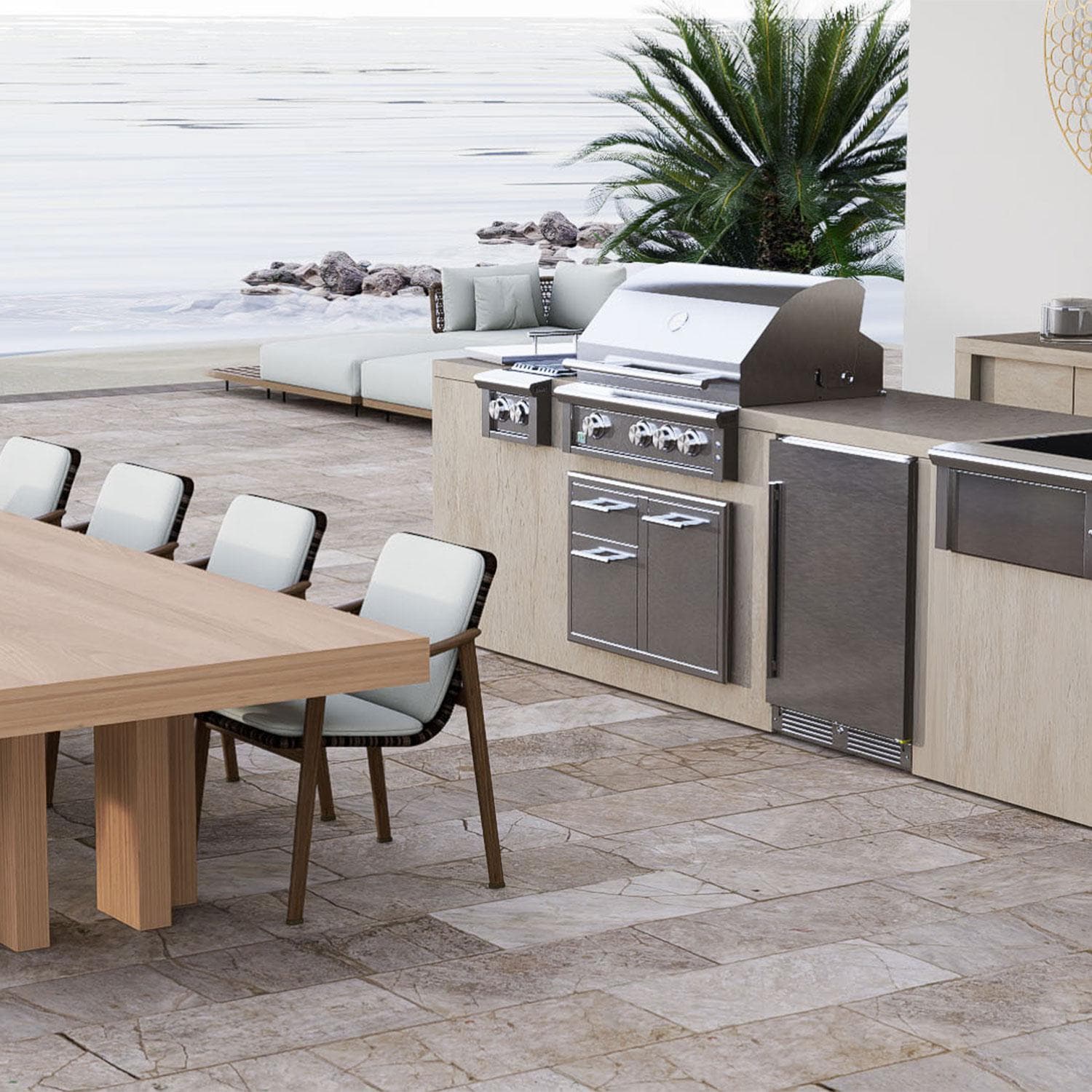 XO Appliance XOG32COMBOXLT Performance XLT 32-Inch Stainless Steel Access Door & Double Drawer Combo - Lifestyle thumbnail