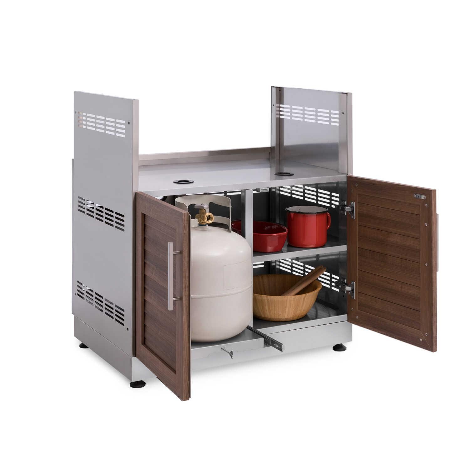 NewAge Outdoor Kitchen 33Inch Stainless Steel Insert Grill In Grove 65604 BBQGuys