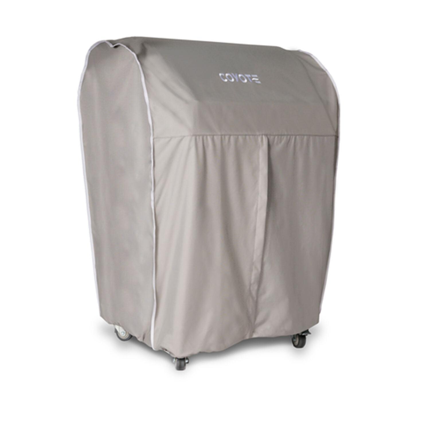 Coyote Grill Cover for 34-Inch Freestanding Grill - Light Grey - Angled thumbnail