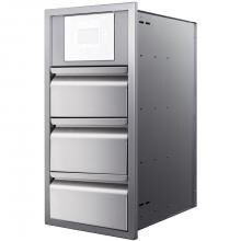 Memphis Grills 15-Inch Triple Access Drawer W/ Grill Controller Mount And Soft Close - VGC15DBC3 image