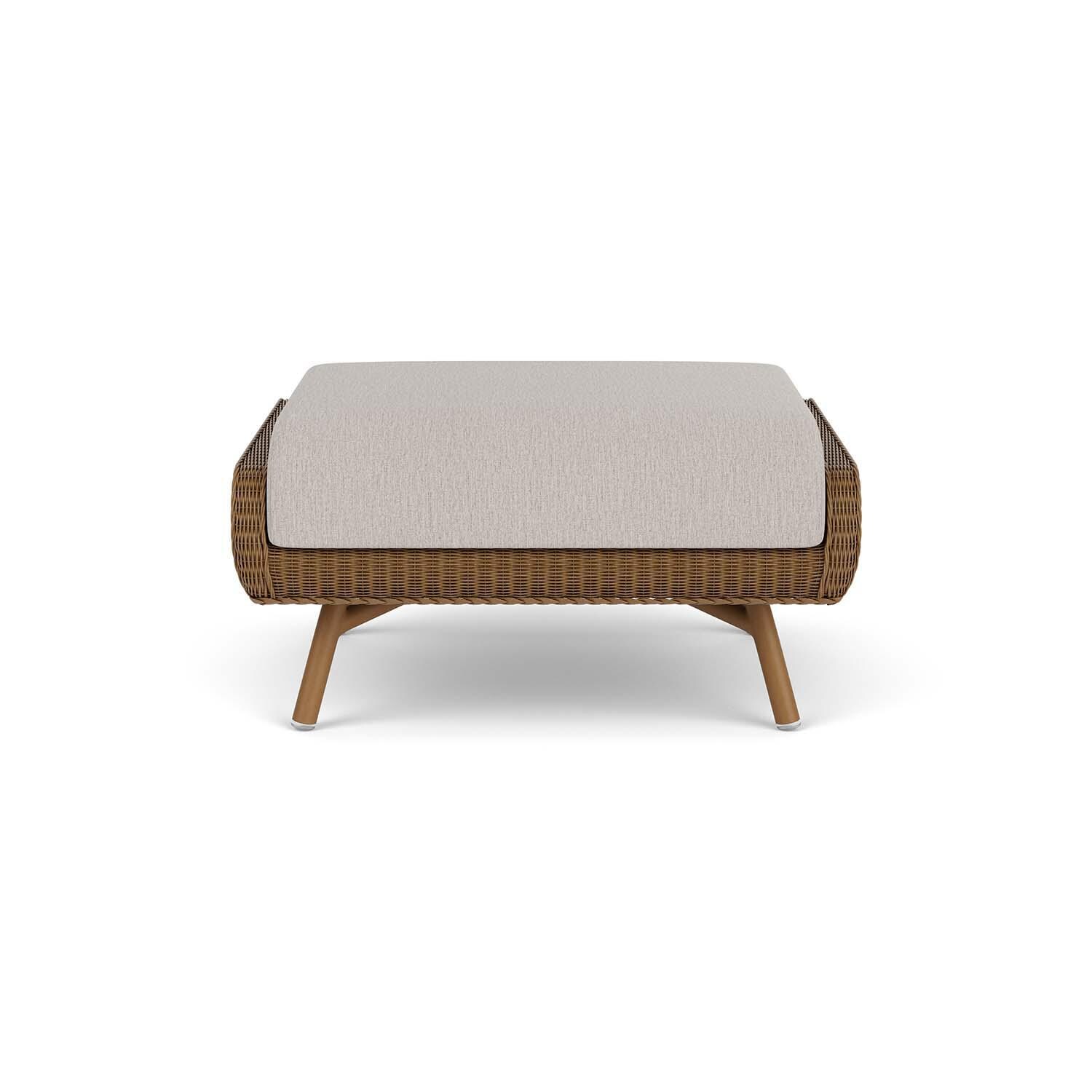 Essence Lloyd Loom Ottoman in Hickory/Remy Cloud by Lloyd Flanders