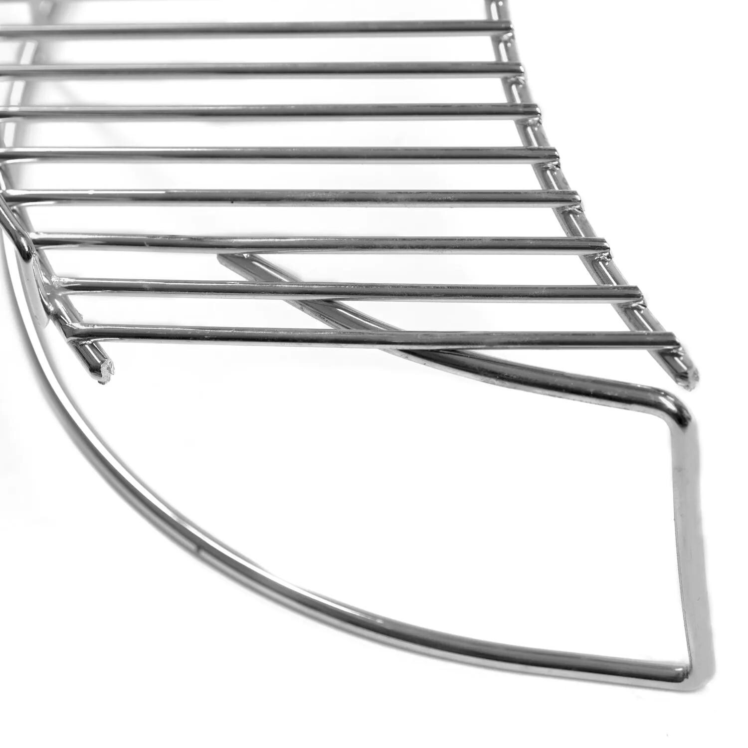 BBQGuys Signature BBQ-KW-17-SS 17-Inch Stainless Steel Warming Rack - Edge Detail thumbnail