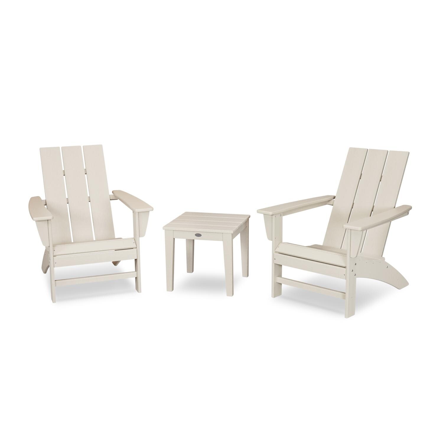 POLYWOOD Modern Sand 3-Piece Adirondack Set thumbnail