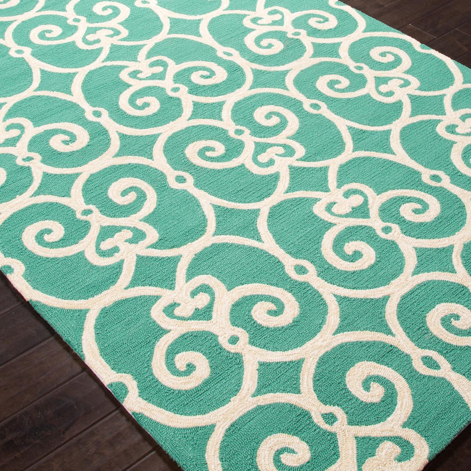 Jaipur Rugs Barcelona Ironwork 7.6 X 9.6 Indoor/Outdoor Rug - Angle View thumbnail