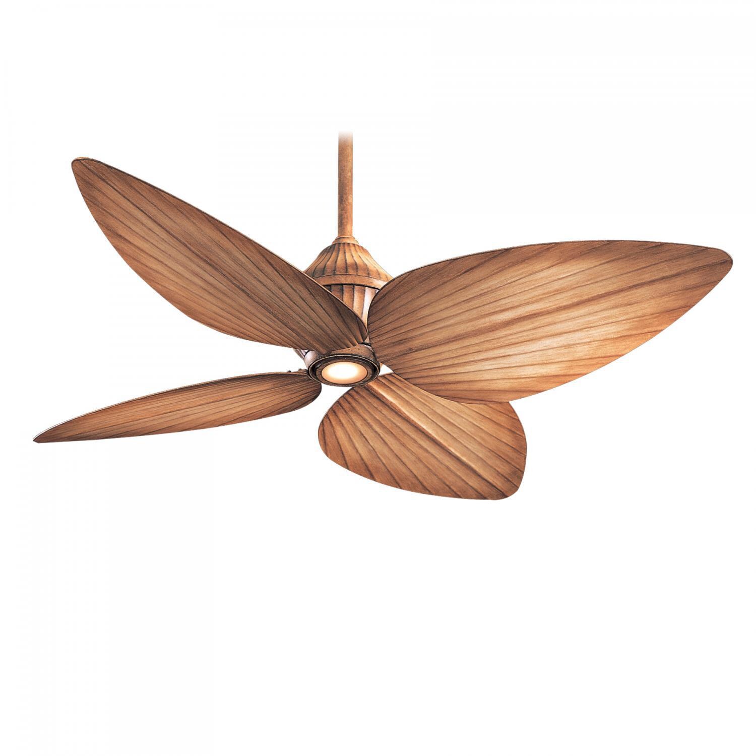 Minka-Aire Gauguin 52-Inch 4-Blade LED Ceiling Fan in Bahama Beige Finish W/ Bahama Beige Blades & Integrated Light - F581L-BG
