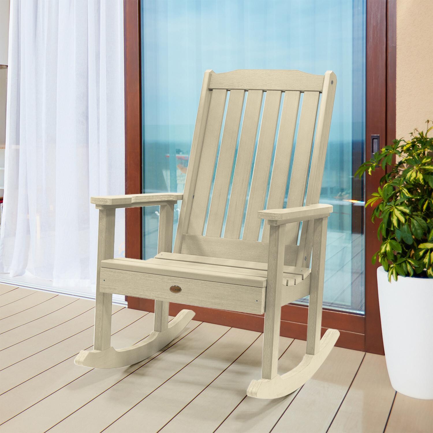 Highwood USA Lehigh Rocking Chair - Whitewash image