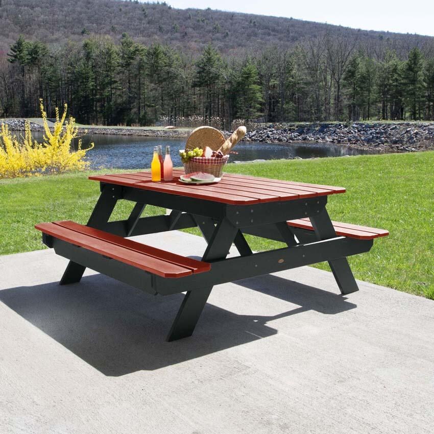 Lookwood 71 Inch Jasper Polyresin Picnic Table By Lakeview Outdoor Designs - Lifestyle thumbnail