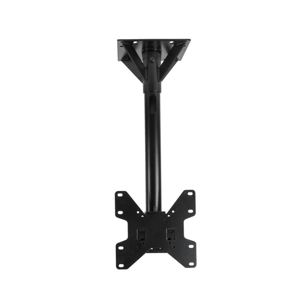 SunBriteTV Outdoor Ceiling Mount W/ Tilt and 18 Inch Fixed Pole for 22 - 43 Inch Displays - Black - SB-CM-T-M-BL