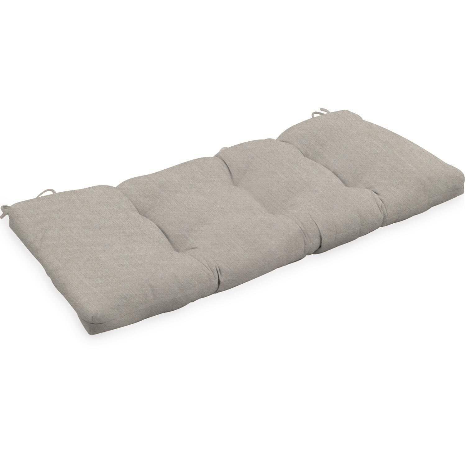 Sunbrella Cast Ash Small Outdoor Replacement Bench Cushion By BBQGuys Signature