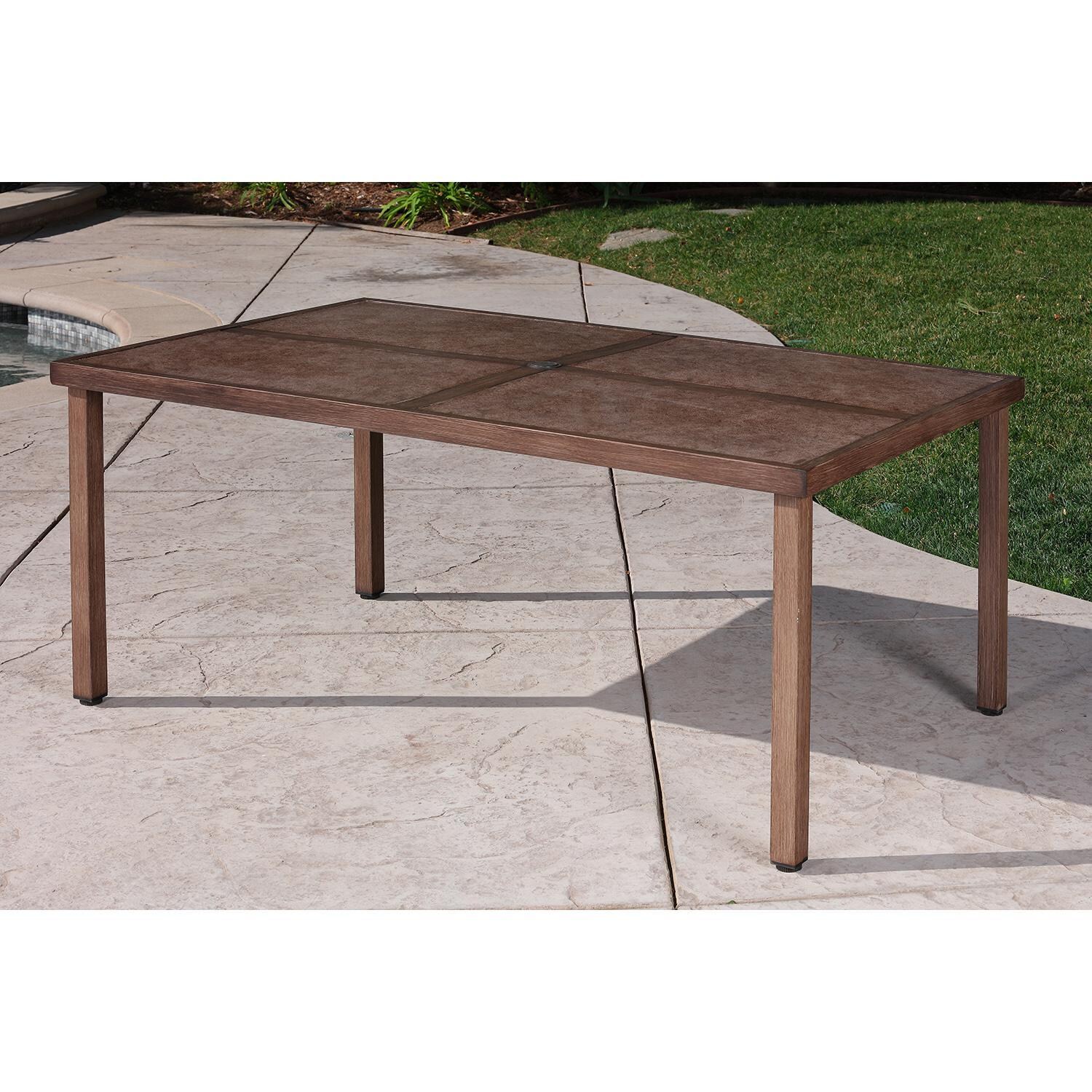 Lakeview Outdoor Designs Bay St. Louis 7 Piece Wicker & Aluminum Patio Dining Set - Patio Dining Table thumbnail