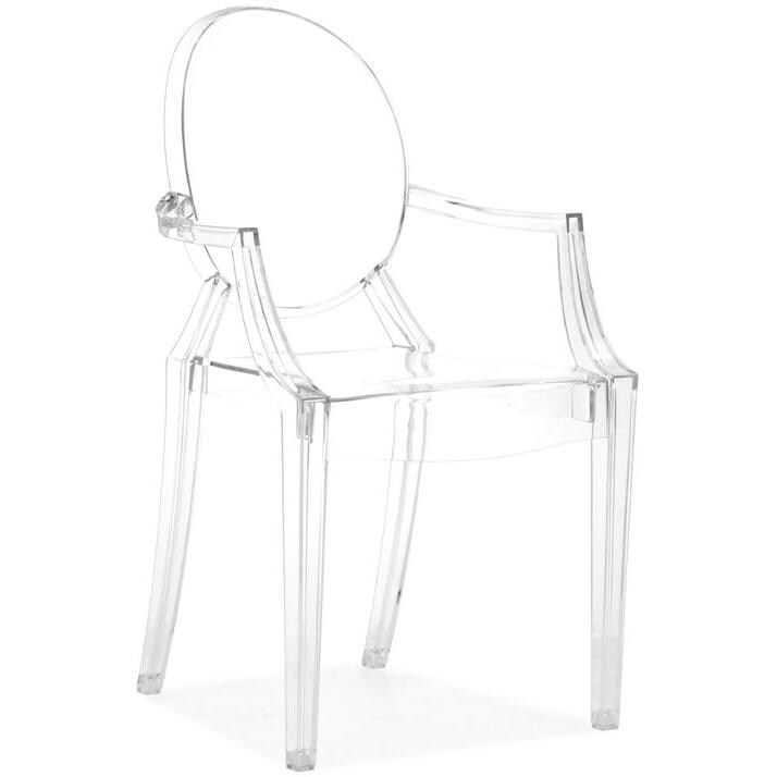 Zuo Modern Anime Acrylic Patio Bistro Chairs - Set Of 2 - Transparent