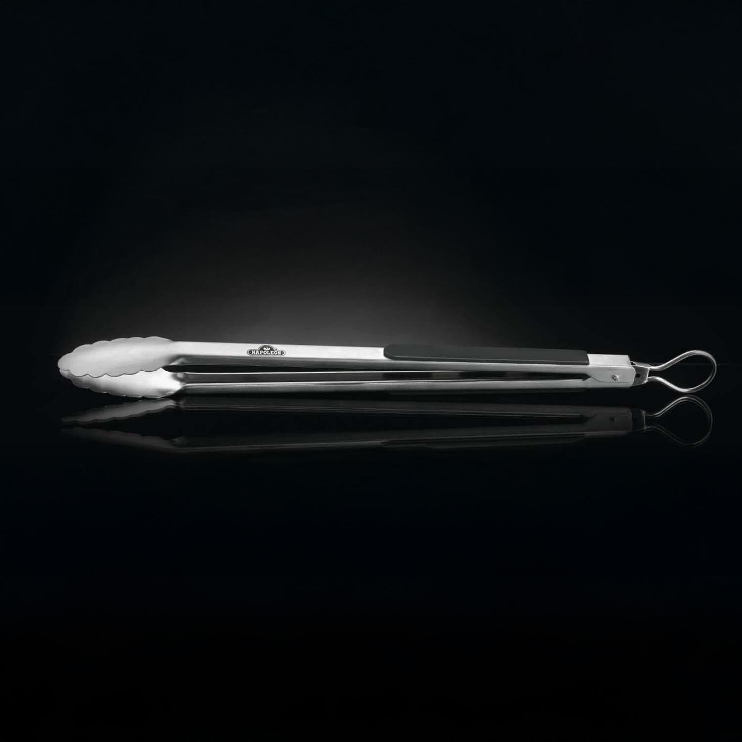 Napoleon  55015 Stainless Steel Auto Locking Tongs - Side View - White Background thumbnail