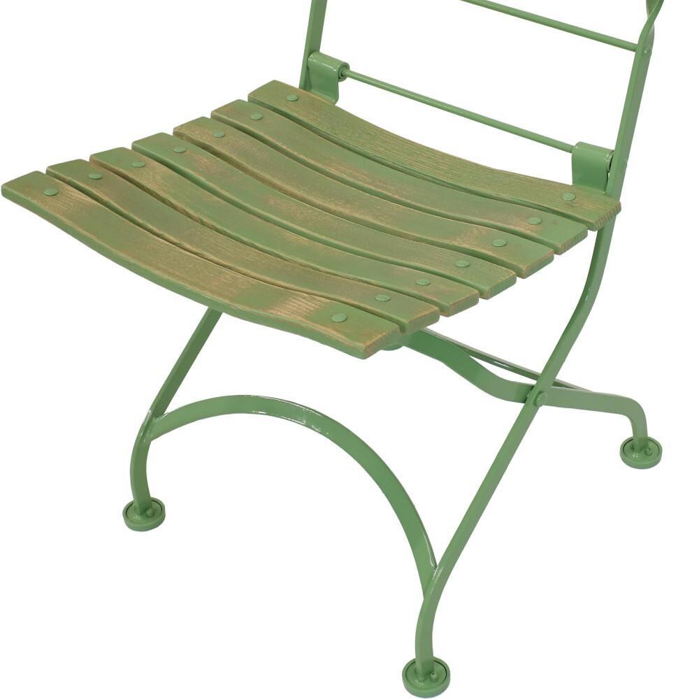 Ultimate Patio Folding Chestnut Wooden Folding Chair - Base thumbnail