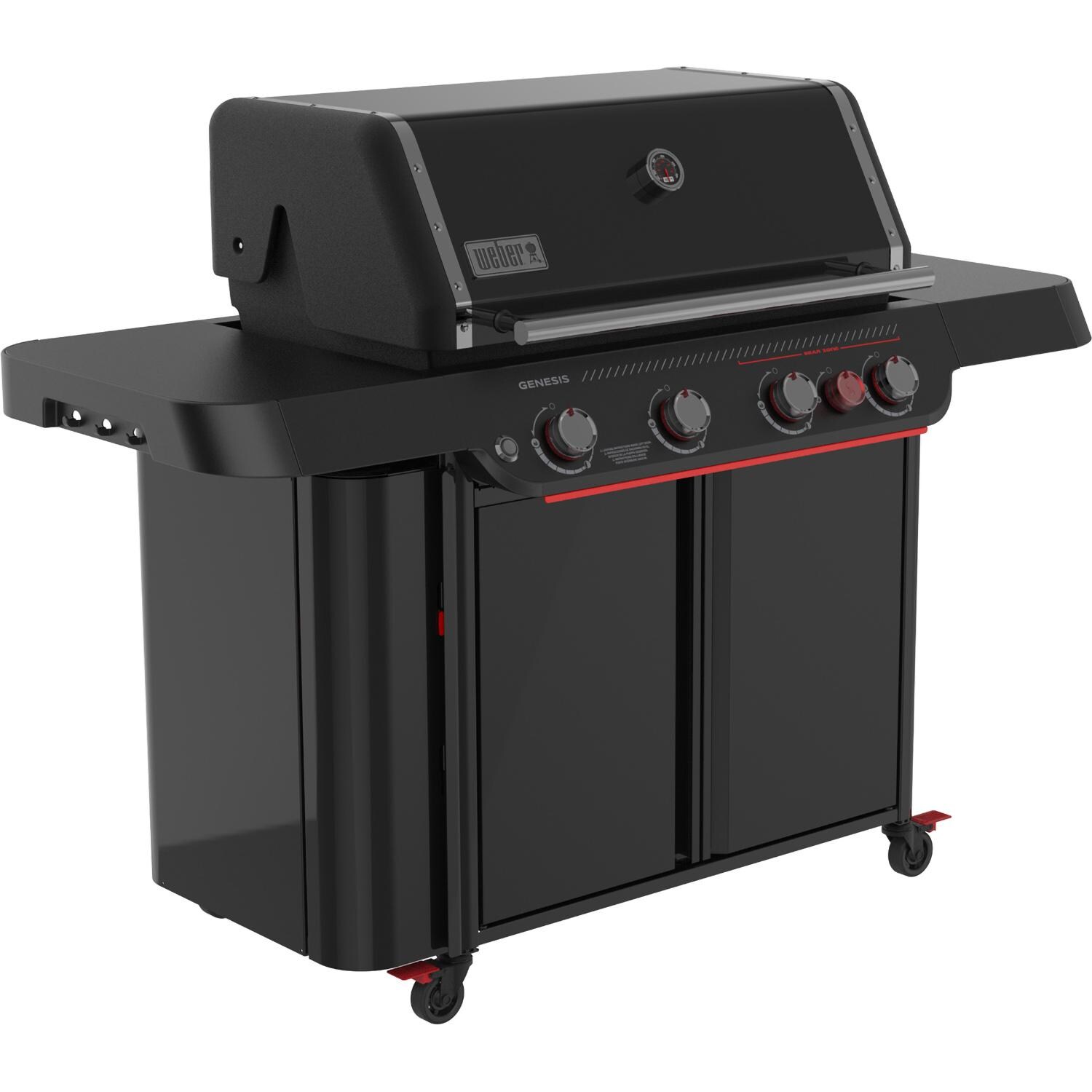 Weber Genesis E-430 Propane Gas Grill - Stealth - 1501830 - Angled Left - White Background thumbnail