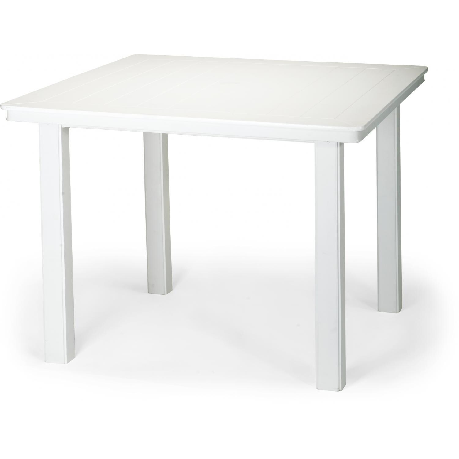 Telescope Casual 42-Inch Square MGP Patio Dining Table - Textured Snow thumbnail