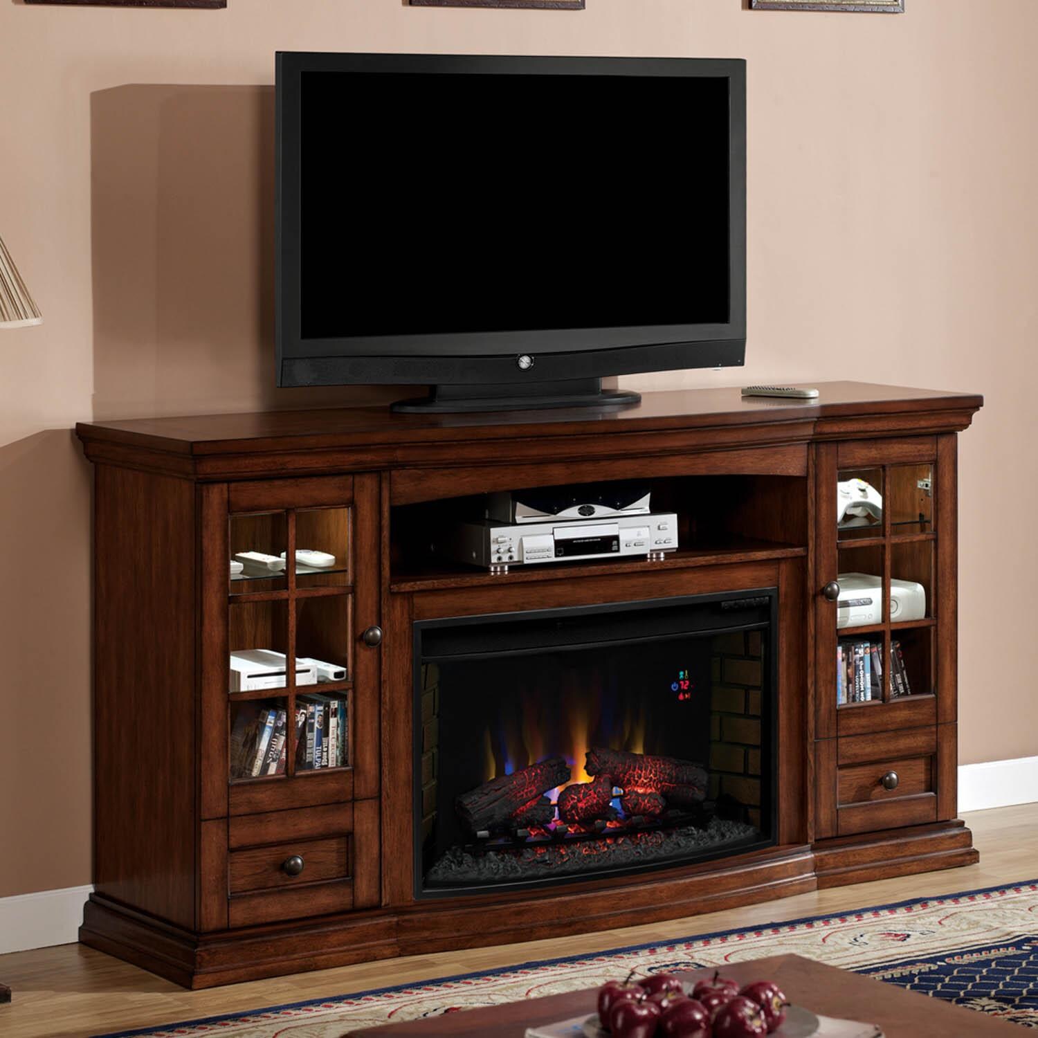 ClassicFlame Seagate 72-Inch Electric Fireplace Media Console With